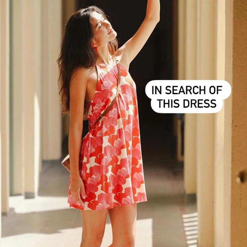 ISO Ava Sky Red Roma Dress XS